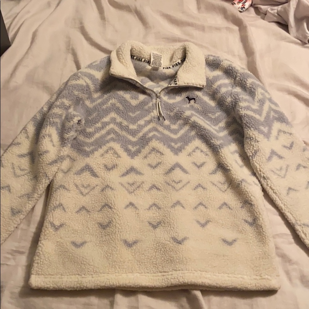 PINK sherpa pullover